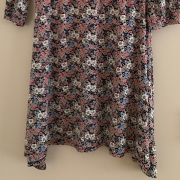 Crossroads Floral Asymmetrical Dress Size XS - Picture 4 of 7